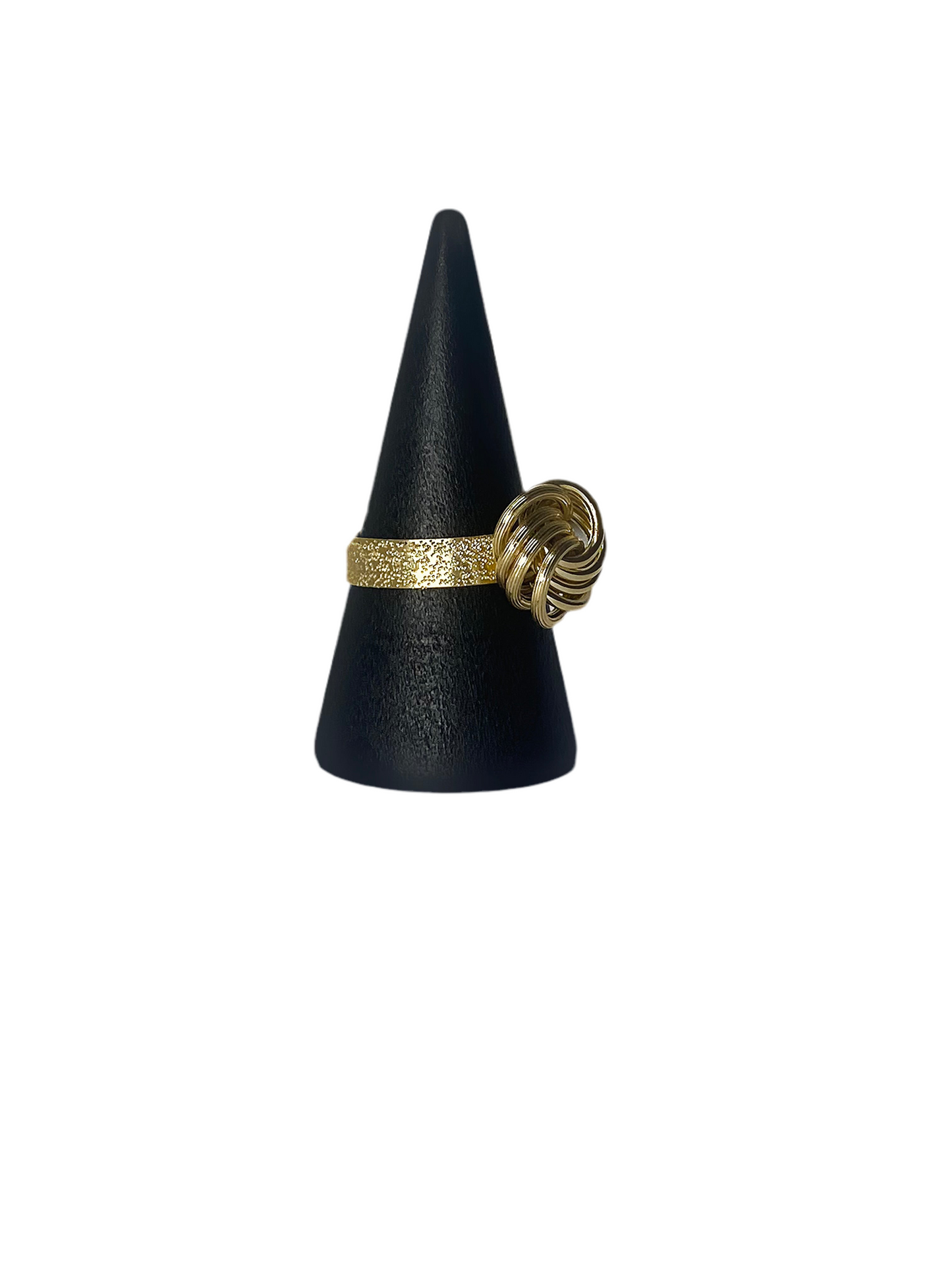Bague macaron corps de bague granulé