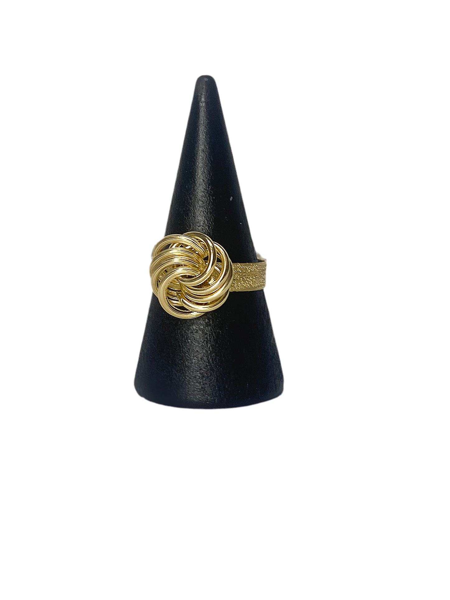 Bague macaron corps de bague granulé