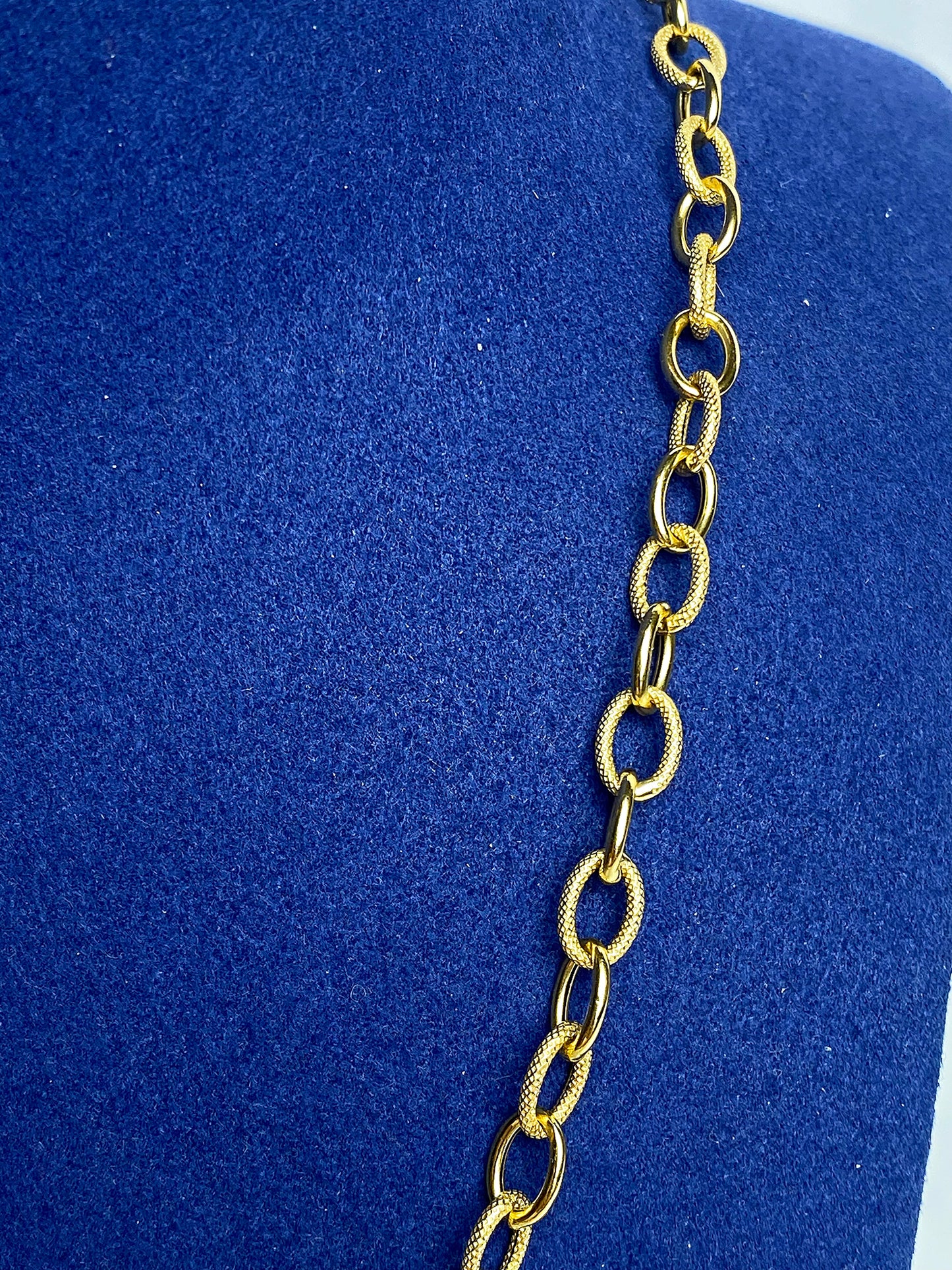 Collier maille forçat lisse/piqué