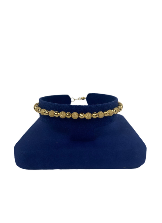 Bracelet boule satinées