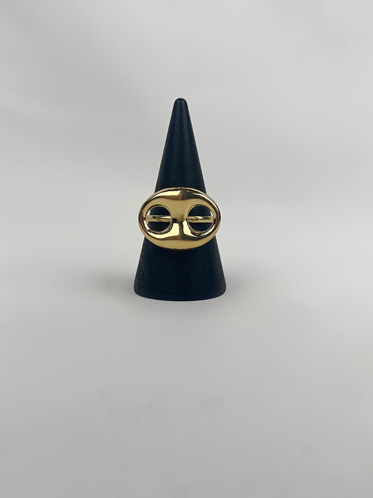 bague café lisse L