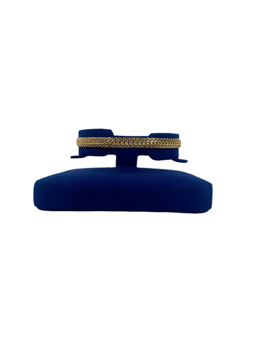 Bracelet maille double palmier