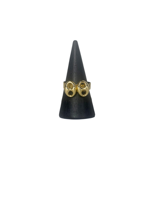 Bague double café