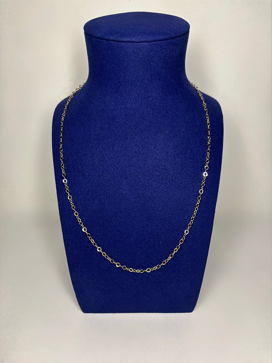 Collier forcat lisse plate