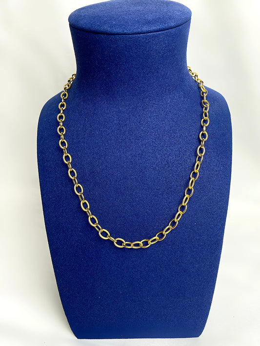 Collier maille forçat lisse/piqué