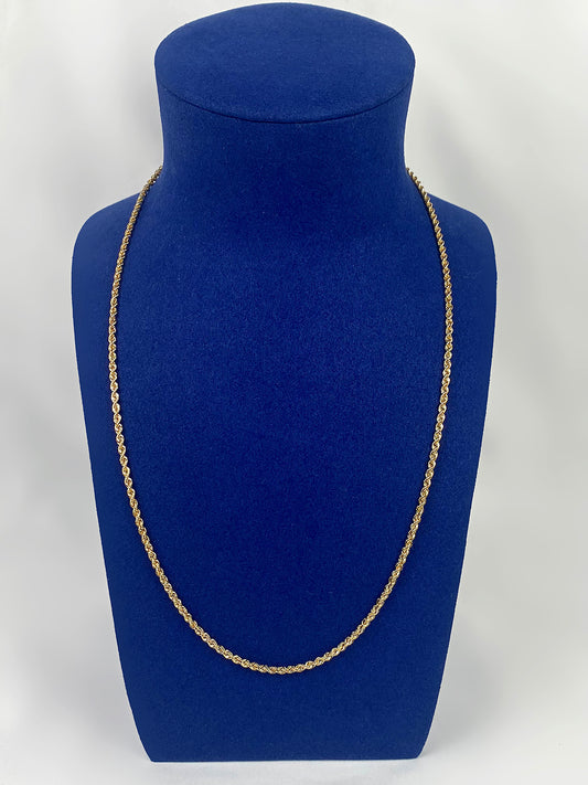 Collier maille corde